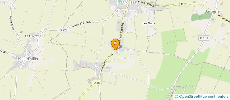 localisation de l'entreprise MADAME CELINE HARS  ETROUSSAT