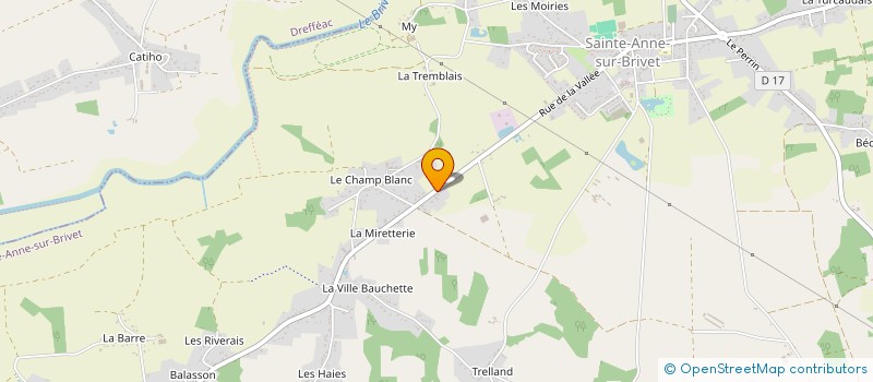 localisation de l'entreprise MADAME CELINE HATRY  SAINTE-ANNE-SUR-BRIVET