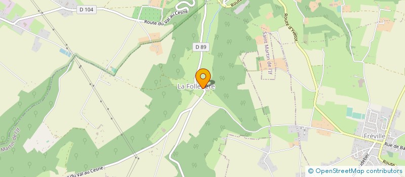 localisation de l'entreprise MADAME CELINE HAUCHECORNE  SAINT MARTIN DE L'IF