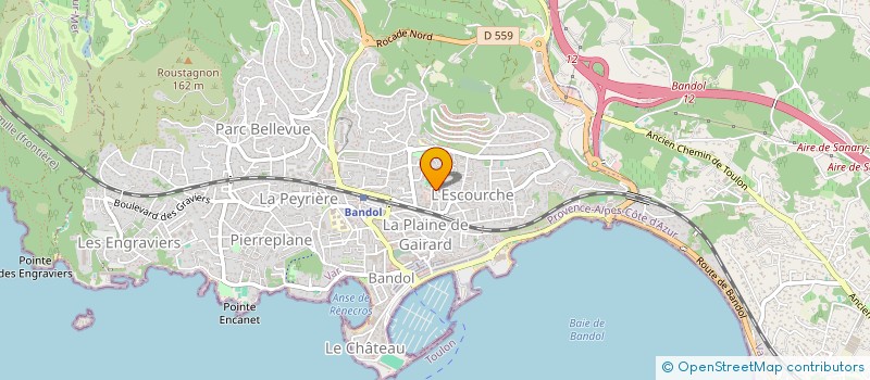 localisation de l'entreprise MADAME CELINE HEGU à BANDOL