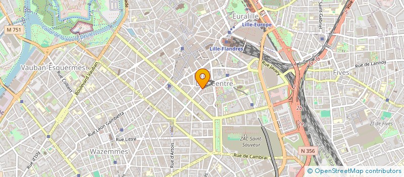 localisation de l'entreprise MADAME CELINE HENNION à LILLE