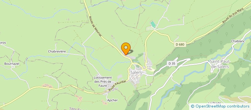 localisation de l'entreprise MADAME CELINE HENRY  SAINT PAUL DE SALERS