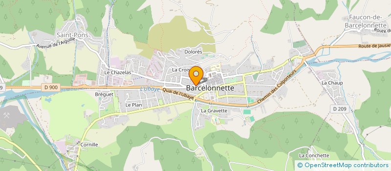 localisation de l'entreprise MADAME CELINE HERMANN  BARCELONNETTE