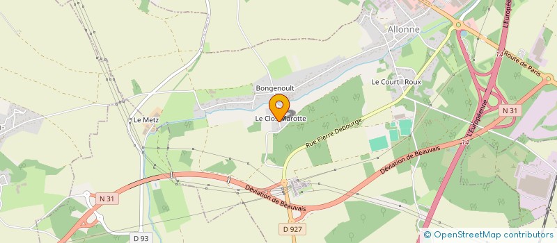 localisation de l'entreprise MADAME CELINE HERMEY à ALLONNE