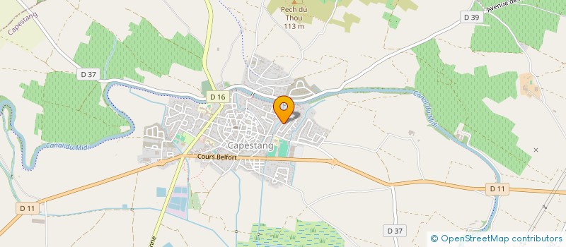 localisation de l'entreprise MADAME CELINE HERNANDEZ à CAPESTANG