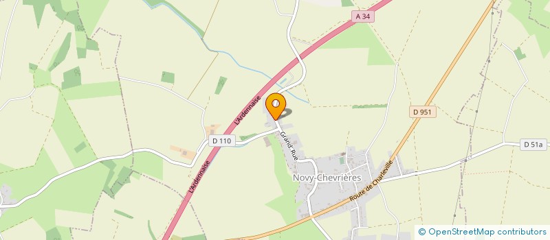 localisation de l'entreprise MADAME CELINE HERSIGNY  NOVY-CHEVRIERES