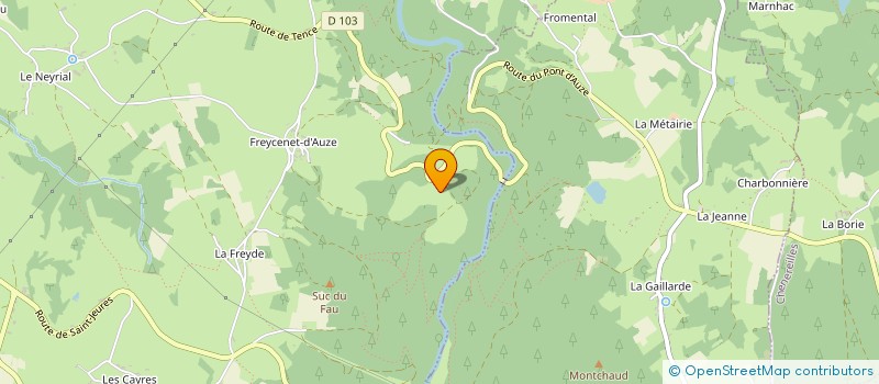 localisation de l'entreprise MADAME CELINE HERVAULT  YSSINGEAUX