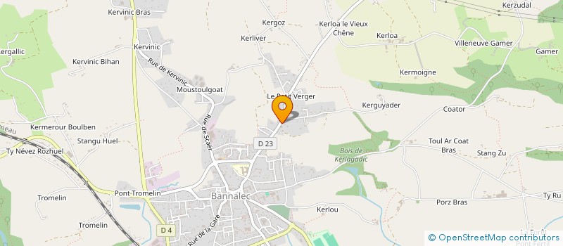 localisation de l'entreprise MADAME CELINE HERVIER  BANNALEC