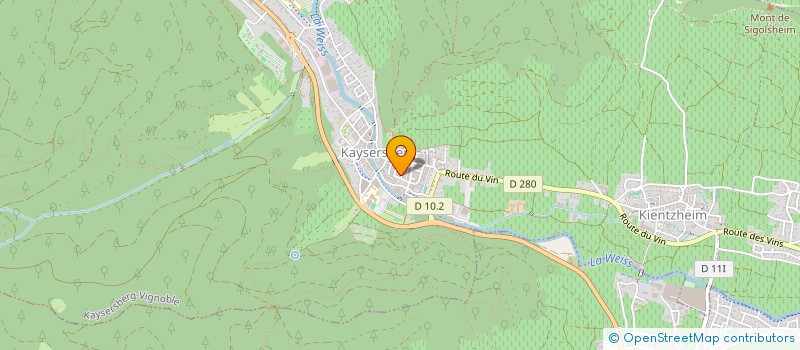 localisation de l'entreprise MADAME CELINE HETZEL  KAYSERSBERG VIGNOBLE