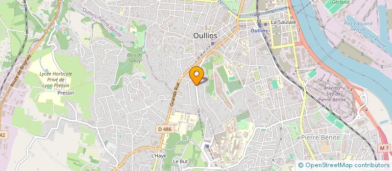 localisation de l'entreprise MADAME CELINE HIMBER  OULLINS-PIERRE-BENITE