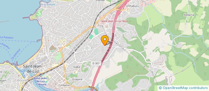 localisation de l'entreprise MADAME CELINE HIRIART à SAINT-JEAN-DE-LUZ