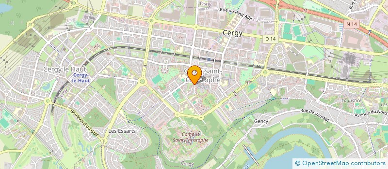 localisation de l'entreprise MADAME CELINE HO  CERGY