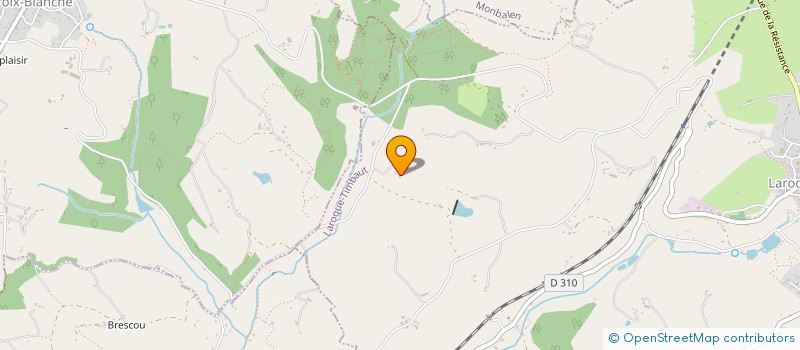 localisation de l'entreprise MADAME CELINE HOFFMANN  LAROQUE-TIMBAUT