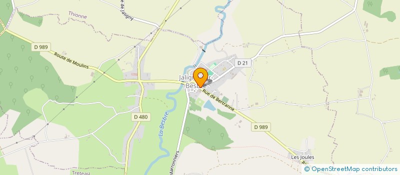 localisation de l'entreprise MADAME CELINE HORN  JALIGNY-SUR-BESBRE