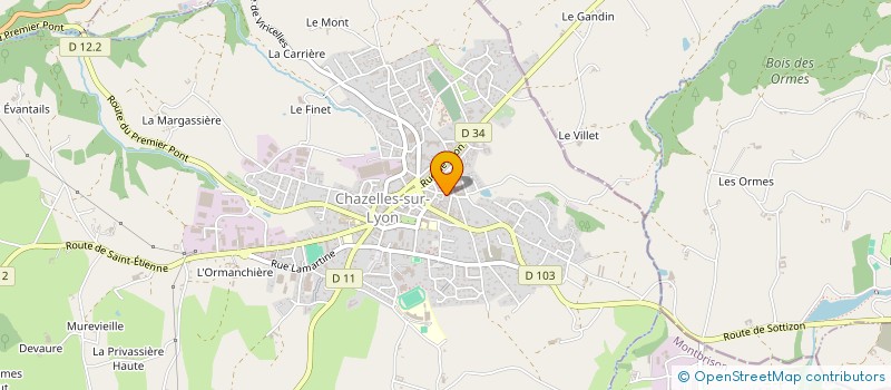 localisation de l'entreprise MADAME CELINE HOUARD à CHAZELLES-SUR-LYON