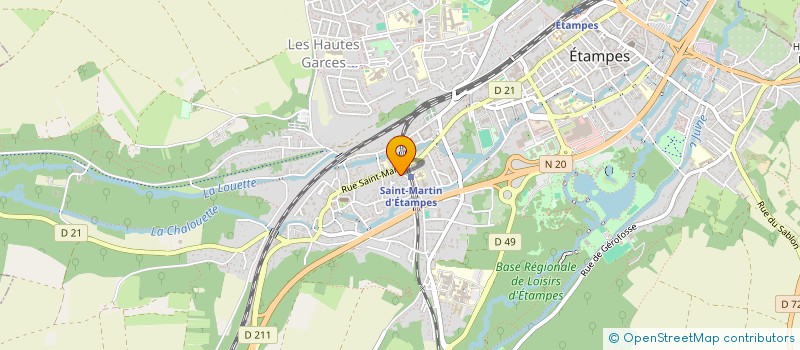 localisation de l'entreprise MADAME CELINE HOUDE à ETAMPES