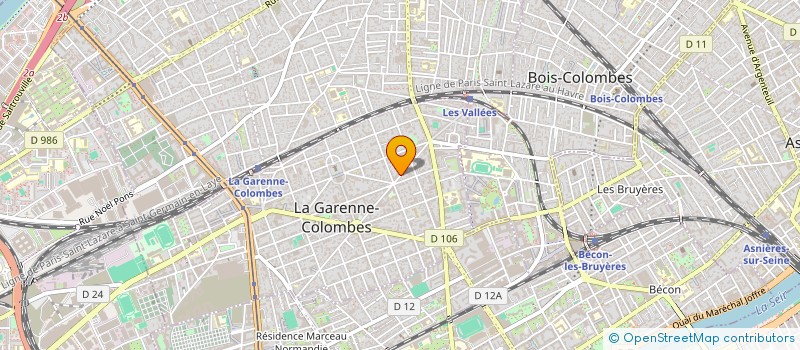localisation de l'entreprise MADAME CELINE HUARD à LA GARENNE-COLOMBES