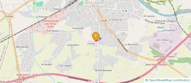 localisation de l'entreprise MADAME CELINE HUBERT à SAINT-SULPICE-LA-POINTE