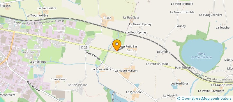 localisation de l'entreprise MADAME CELINE HUCHET  ERBREE