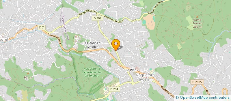 localisation de l'entreprise MADAME CELINE HUGGINS  LE ROURET