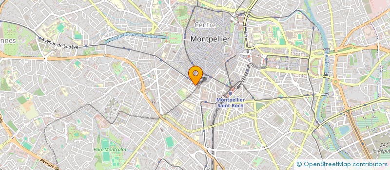 localisation de l'entreprise MADAME CELINE HUGUENIN à MONTPELLIER