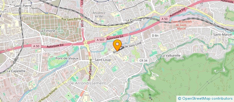 localisation de l'entreprise MADAME CELINE HUGUES à MARSEILLE