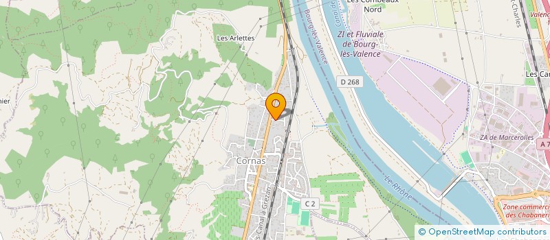 localisation de l'entreprise MADAME CELINE HULBERT  CORNAS