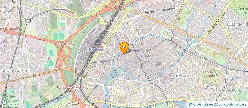 localisation de l'entreprise MADAME CELINE HUSS à STRASBOURG
