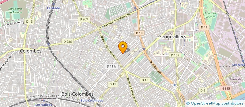 localisation de l'entreprise MADAME CELINE HUSSON  ASNIERES-SUR-SEINE