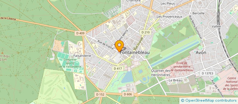 localisation de l'entreprise MADAME CELINE HUTEAU à FONTAINEBLEAU