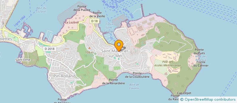 localisation de l'entreprise MADAME CELINE IFFOUZAR  SAINT-MANDRIER-SUR-MER