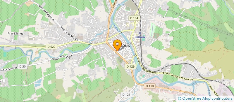 localisation de l'entreprise MADAME CELINE IMBERT à LIMOUX