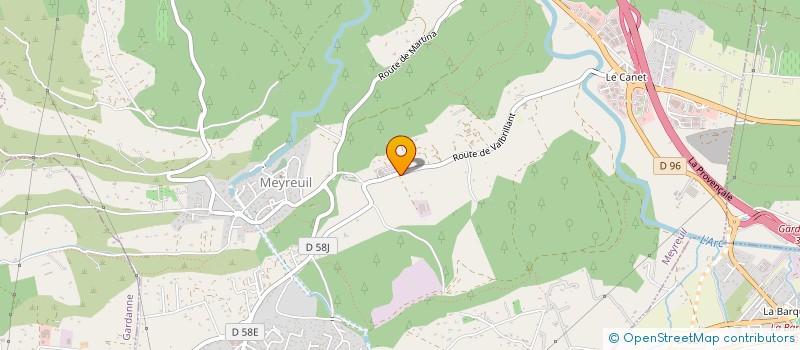 localisation de l'entreprise MADAME CELINE INNOCENTI  MEYREUIL