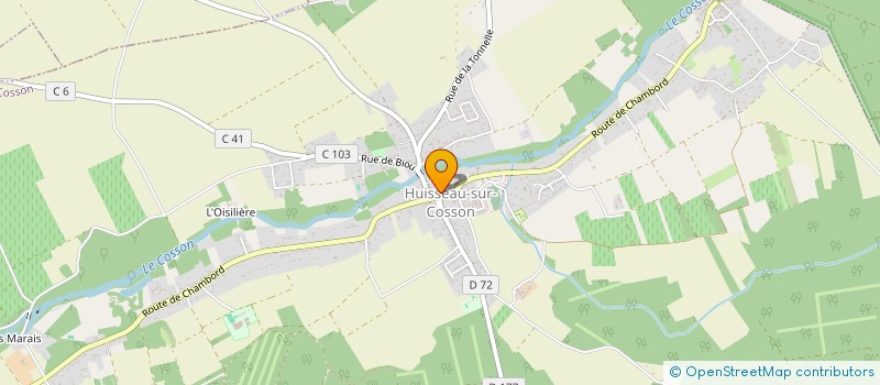 localisation de l'entreprise MADAME CELINE ITOUMBA DE MAVIOGA  HUISSEAU-SUR-COSSON