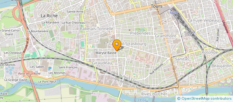 localisation de l'entreprise MADAME CELINE IVALDI  TOURS