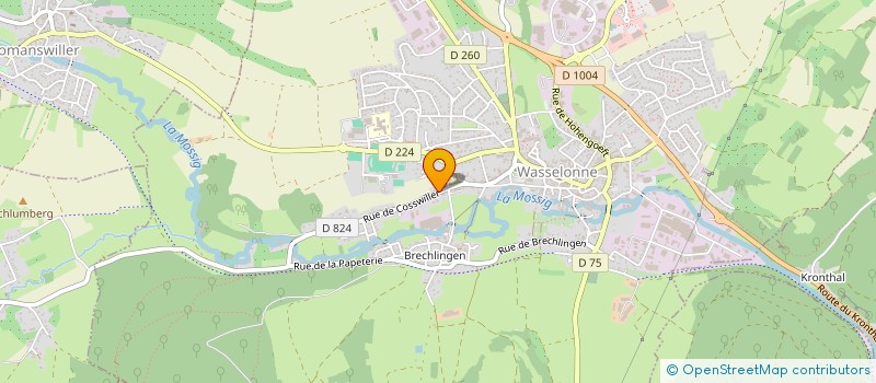 localisation de l'entreprise MADAME CELINE JACOB  WASSELONNE