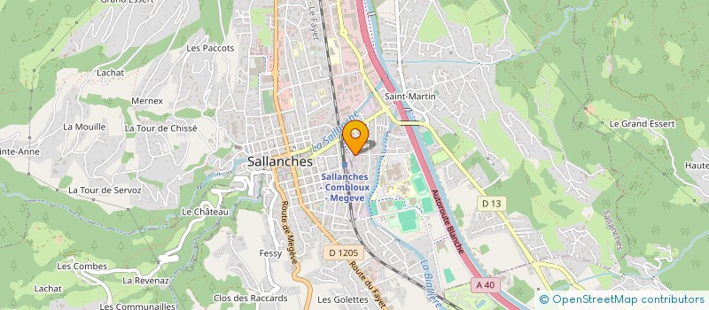 localisation de l'entreprise MADAME CELINE JACQUEMARD  SALLANCHES