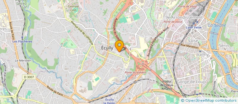 localisation de l'entreprise MADAME CELINE JACQUEROUD  ECULLY