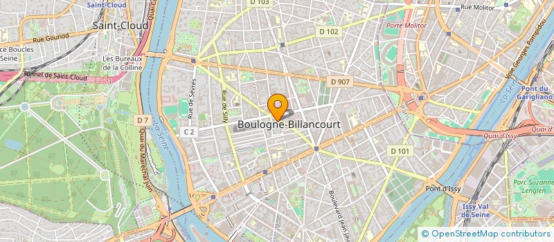 localisation de l'entreprise MADAME CELINE JACQUES à BOULOGNE-BILLANCOURT