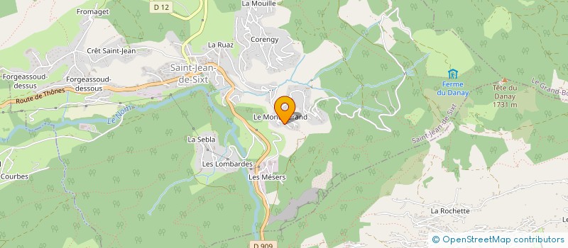 localisation de l'entreprise MADAME CELINE JACQUES à SAINT-JEAN-DE-SIXT