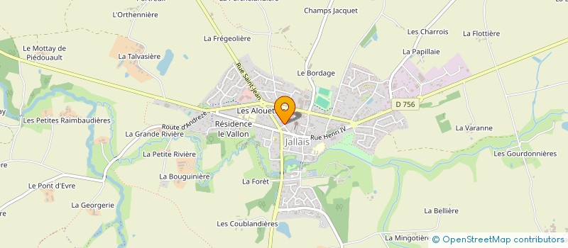 localisation de l'entreprise MADAME CELINE JACQUET à BEAUPREAU-EN-MAUGES