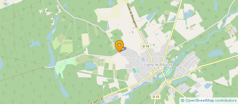 localisation de l'entreprise MADAME CELINE JACQUET à LIGNY-LE-RIBAULT