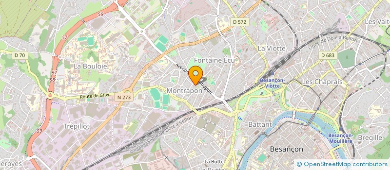localisation de l'entreprise MADAME CELINE JAILLET à BESANCON