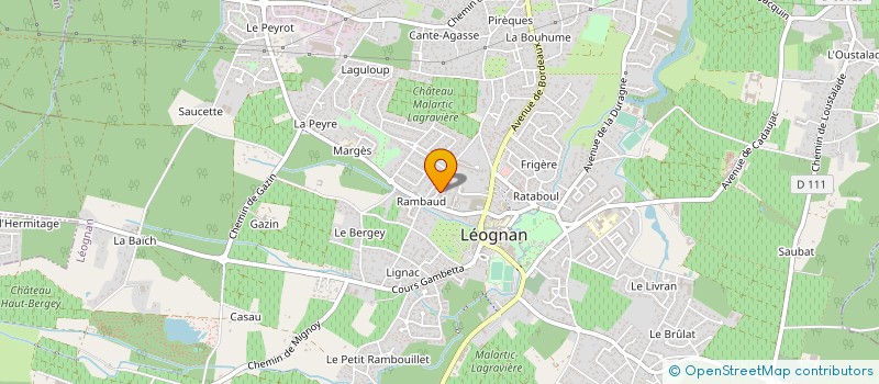 localisation de l'entreprise MADAME CELINE JAMART à LEOGNAN