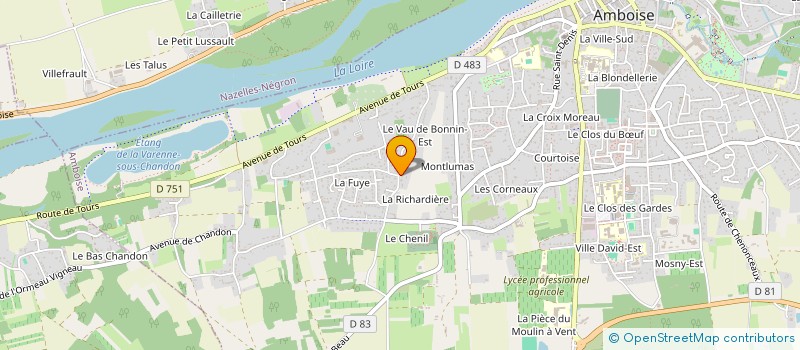 localisation de l'entreprise MADAME CELINE JANIN  AMBOISE