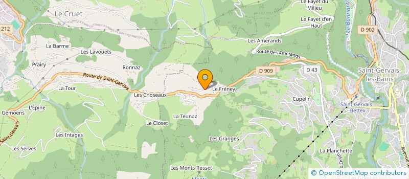 localisation de l'entreprise MADAME CELINE JANINET  SAINT-GERVAIS-LES-BAINS