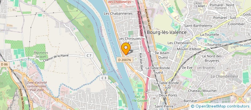 localisation de l'entreprise MADAME CELINE JARGEAT  BOURG-LES-VALENCE