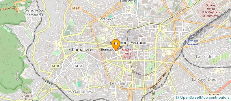 localisation de l'entreprise MADAME CELINE JARRY  CLERMONT-FERRAND