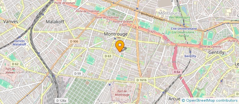 localisation de l'entreprise MADAME CELINE JARS à MONTROUGE