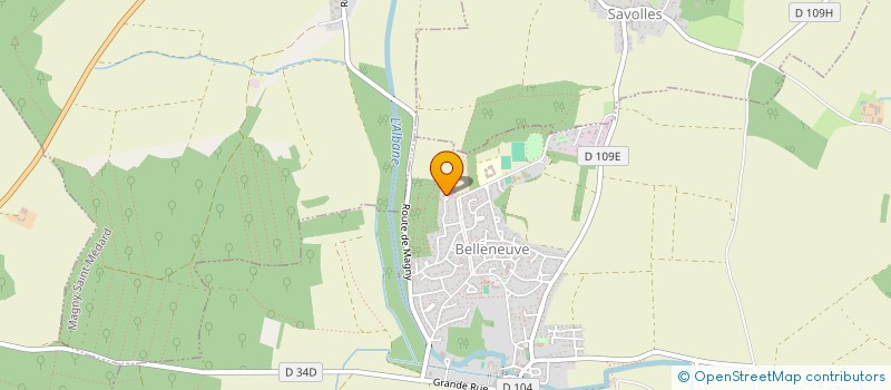 localisation de l'entreprise MADAME CELINE JEANDET  BELLENEUVE